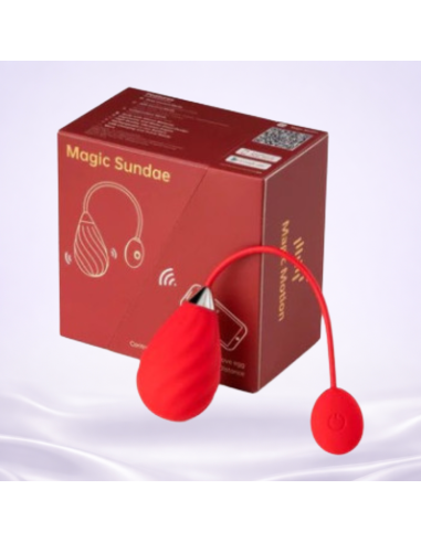 Huevo Vibrador con APP Magic Sundae Red