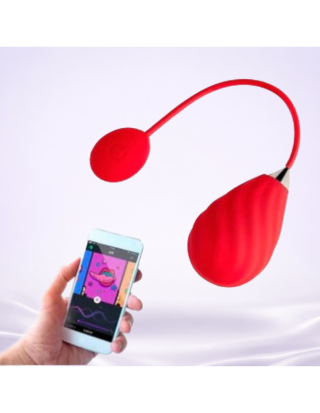 Huevo Vibrador con APP Magic Sundae Red